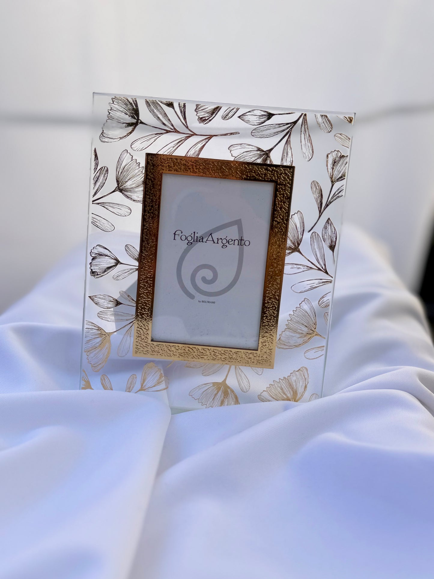Cornice Beltrami - Tulipani Oro - Foglia Argento 999