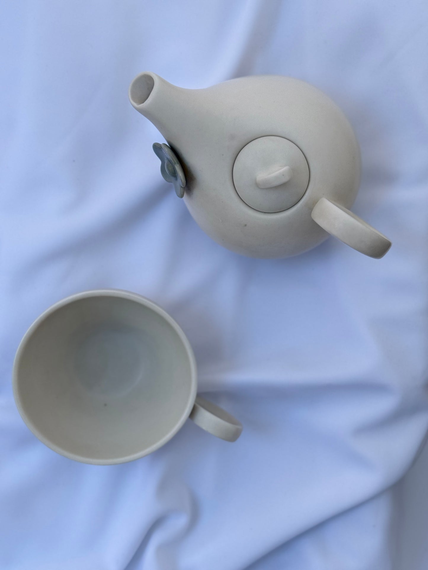 Teiera con Tazza Coordinata in Ceramica