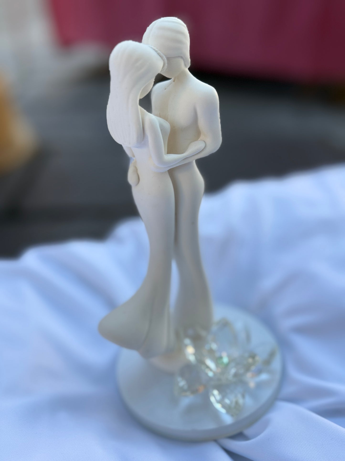 Statuina decorativa innamorati per matrimonio