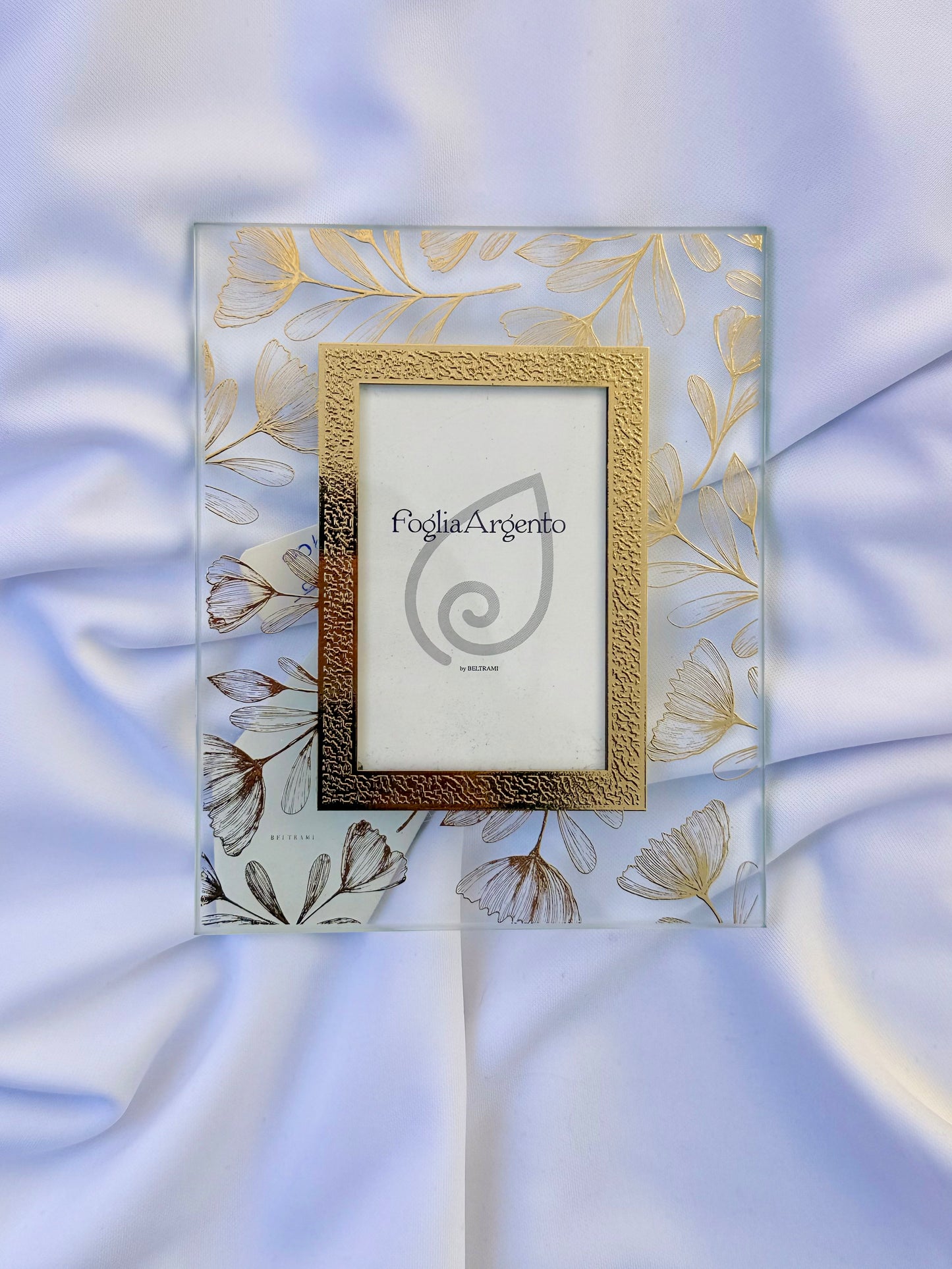 Cornice Beltrami - Tulipani Oro - Foglia Argento 999
