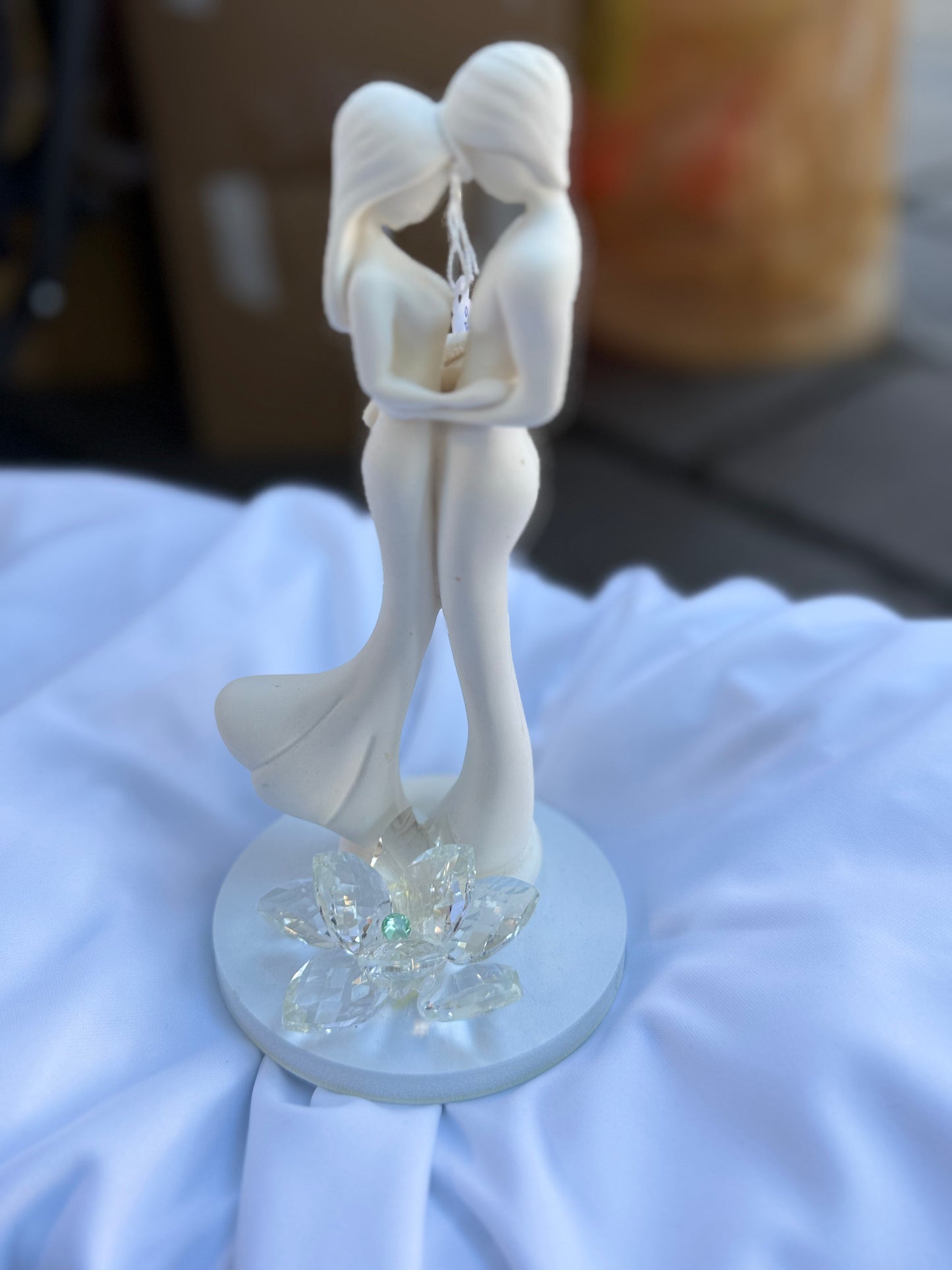 Statuina decorativa innamorati per matrimonio