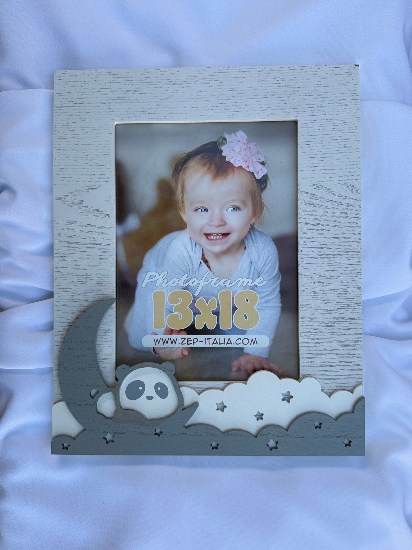 Portafoto per bambini 13×18 – tema luna e panda
