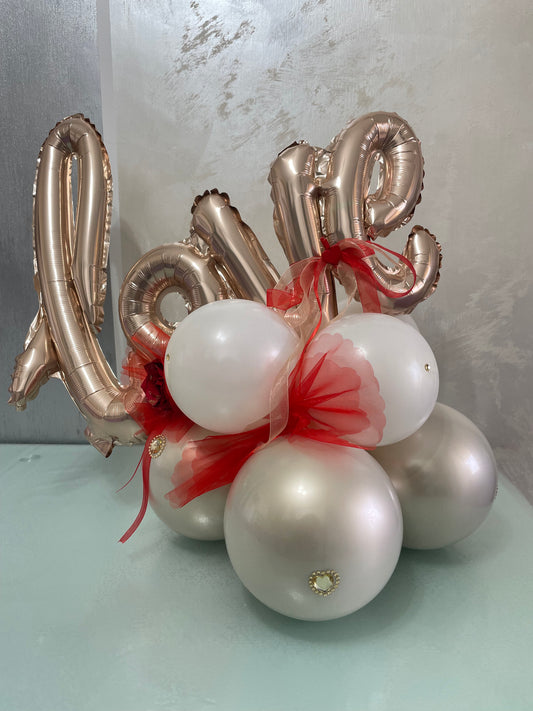 Composizione Romantica con Palloncini – Love Edition
