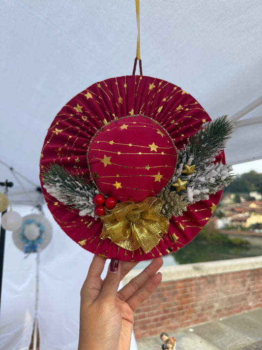 Cappello natalizio decorativo artigianale