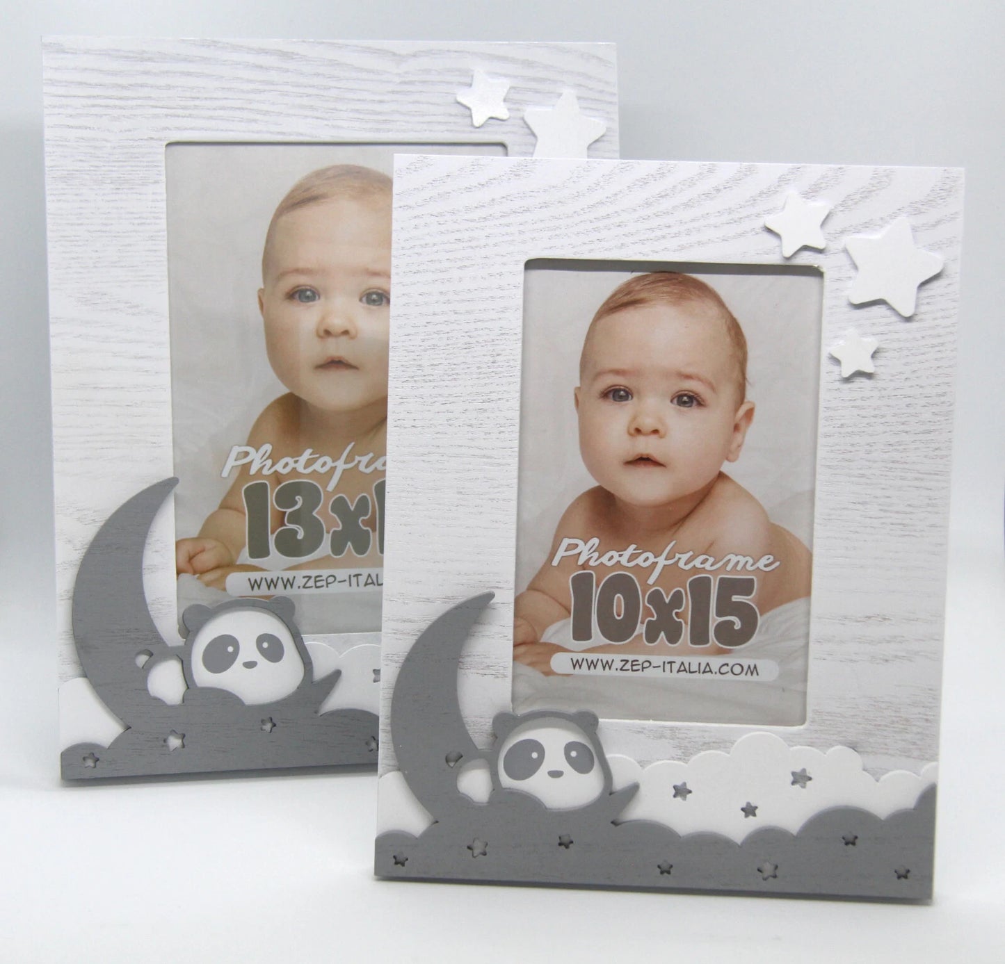 Portafoto in legno con Panda — 17×22 cm (foto 10×15)