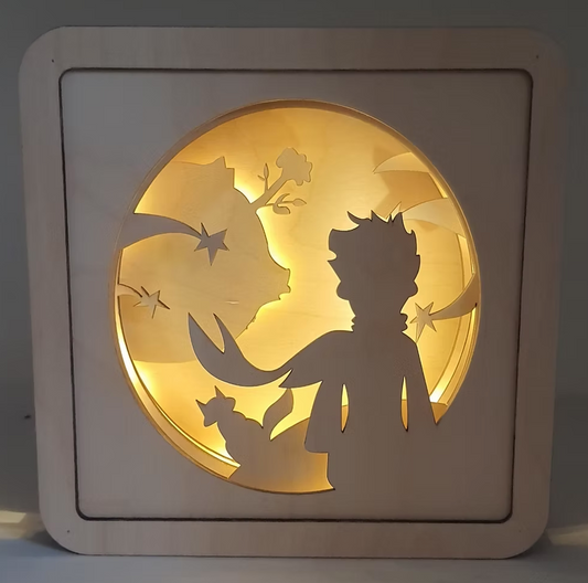 Lampada in legno “Il Piccolo Principe”